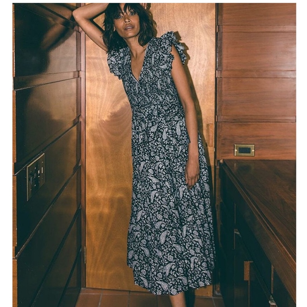 Cleobella Autumn Midi Dress with Belt & Pockets. Size Small. Excellent condition